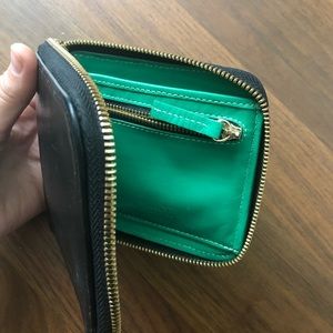 Claire V. black leather wallet